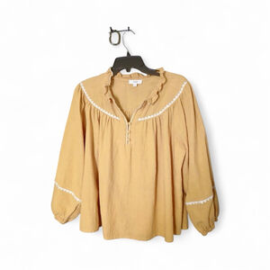 Oddi Los Angeles Women's Boho Ruffle Blouse – Size L (23 JC)